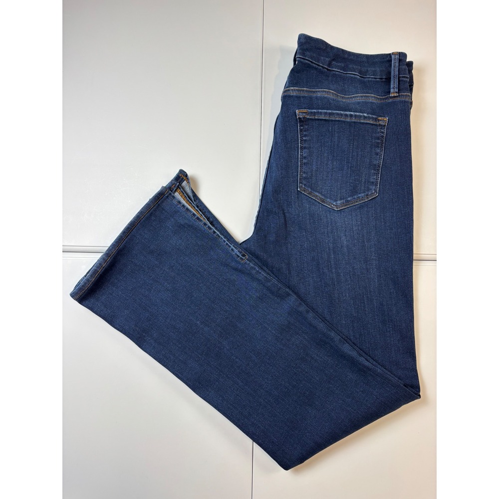 FRAME Le Mini Boot Jeans Women 31 Blue Majesty Side Slit Denim LMBOS865
